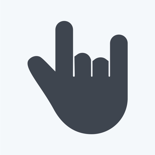 摇滚偶像在时髦的字形风格孤立。图片下载