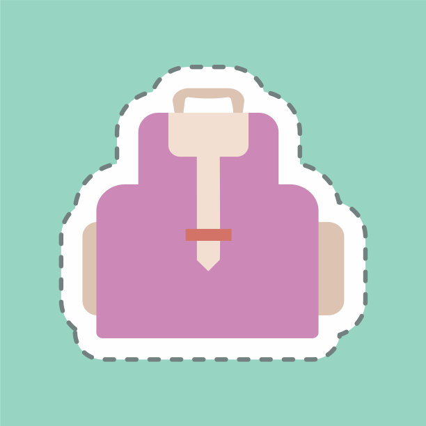 贴纸袋包装线切割-简单可编辑图片下载