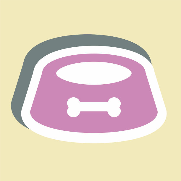 贴纸食品的宠物-简单的编辑中风图片下载