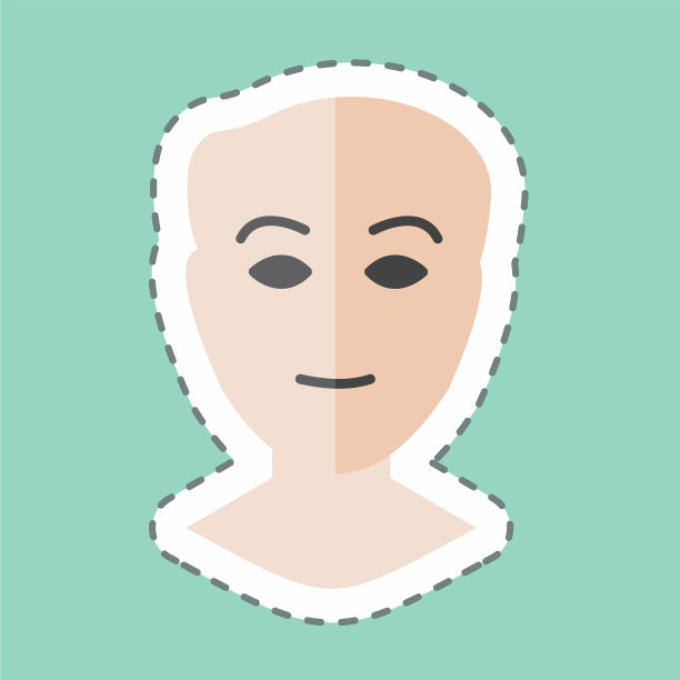 贴人脸线条剪-简单好图片下载