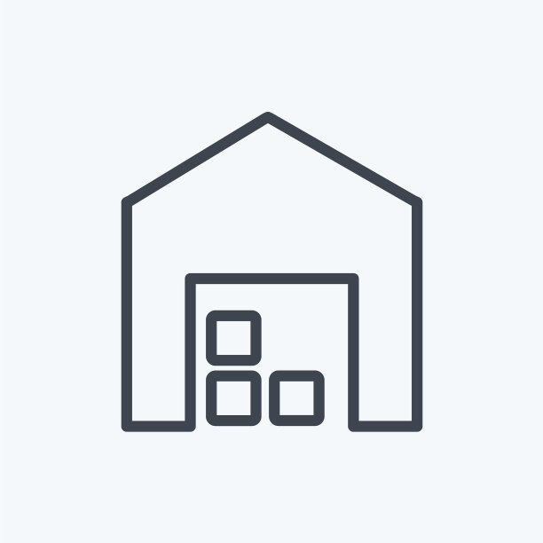 商店图标在时尚线风格孤立上软图片下载