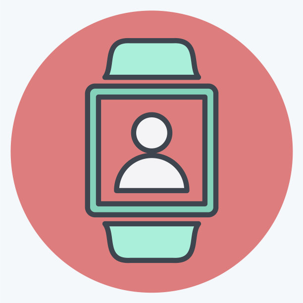 用户在手表图标时髦的颜色mate风格图片下载