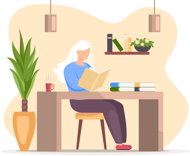 年轻女子读书读书，在家读书图片下载