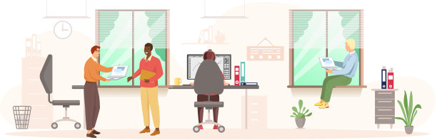 办公室职员，同事，同事讨论图片下载