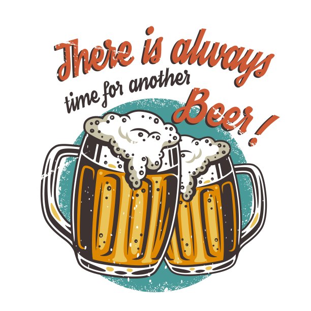 印有泡沫啤酒杯的t恤图片下载