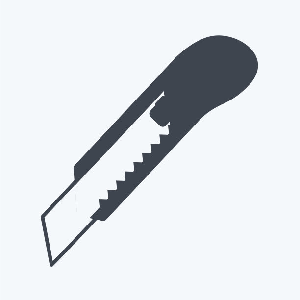 剪纸图标在时髦的字形风格孤立图片下载