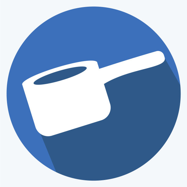 酱锅图标在潮流长影子的风格图片下载