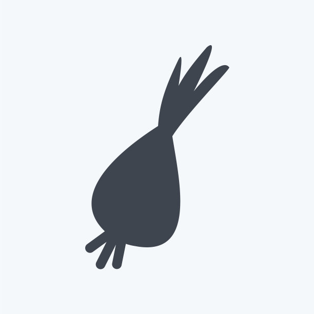 葱花图标在时髦的字形风格孤立图片下载