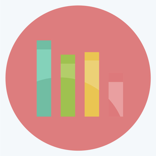 垂直的酒吧图标在时尚的平面风格孤立图片下载