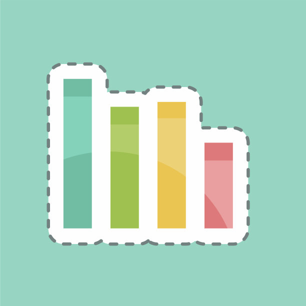 竖条贴纸在潮流线剪孤立图片下载