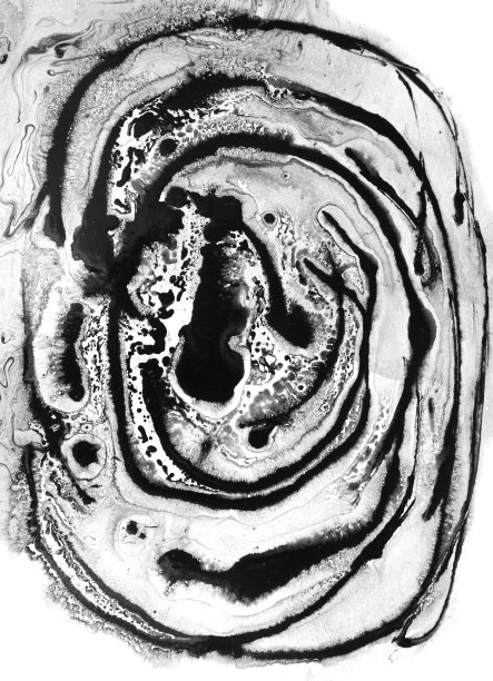 油墨，油漆，飞溅抽象。特写黑色，抽象手绘绘画背景。高质感的油漆。图片下载