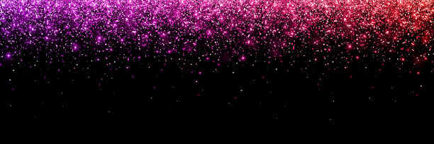 宽宽的红紫色落下的粒子带着光芒图片下载