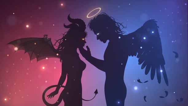 魔鬼女人和天使男人图片下载