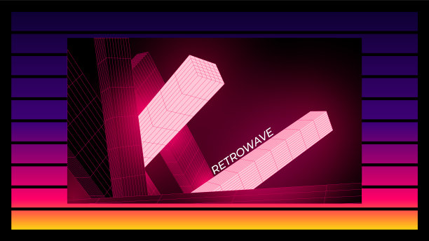 图像畸变的全息霓虹灯网在图片下载