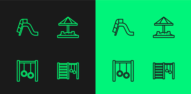 设置线瑞典墙体操吊环滑梯图片下载