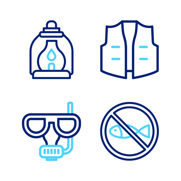 设钓线不带潜水面罩和通气管图片下载