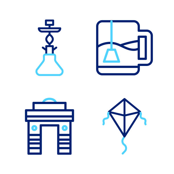 定线风筝印度门在德里杯茶图片下载