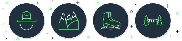 Set line mountains加拿大骑警帽图片下载