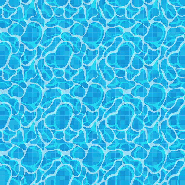 蓝色水面背景池瓦灯图片下载