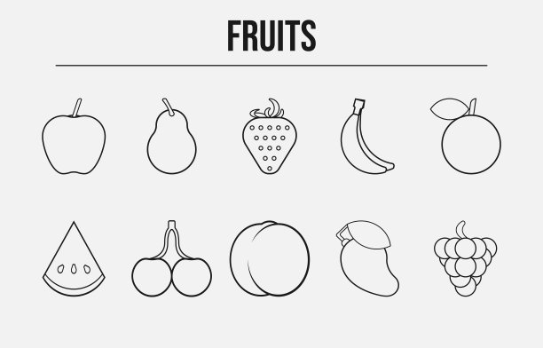 基本水果图标包图片下载