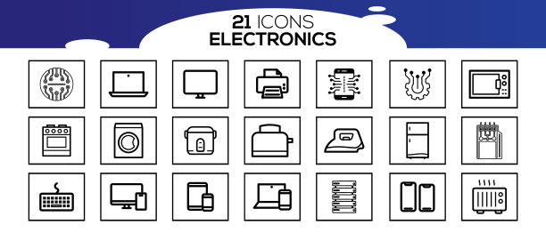 设备和电子相关线图标图片下载