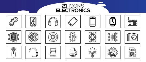 设备和电子相关线图标图片下载
