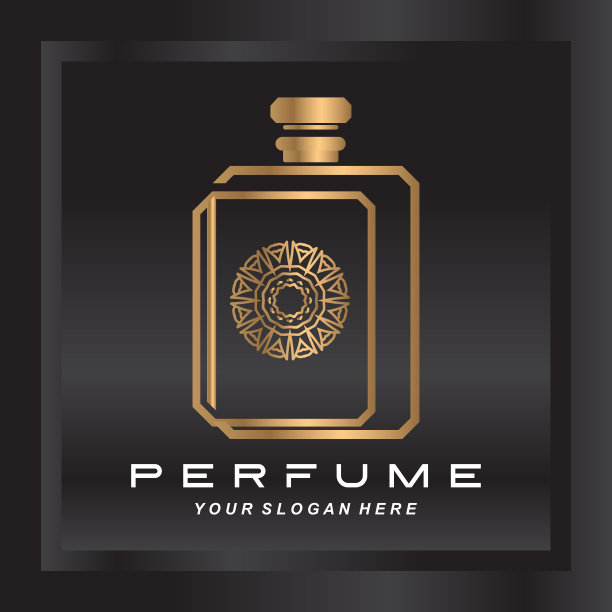 高档香水瓶设计、化妆品、美容、沙龙、公司产品插画、图片下载