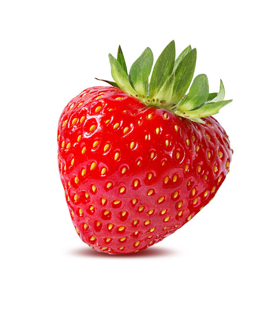 草莓分离在白色图片下载