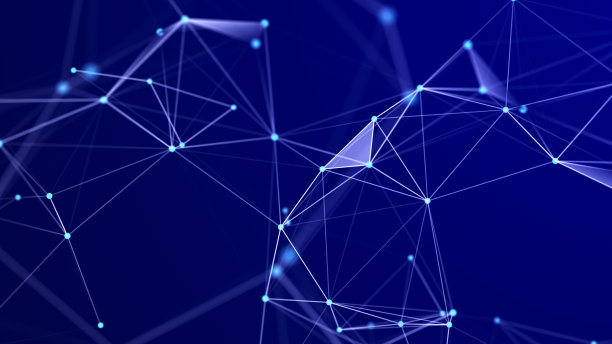 线和点在空间中的分布。数据网络连接的数字化背景。3 d渲染。图片下载