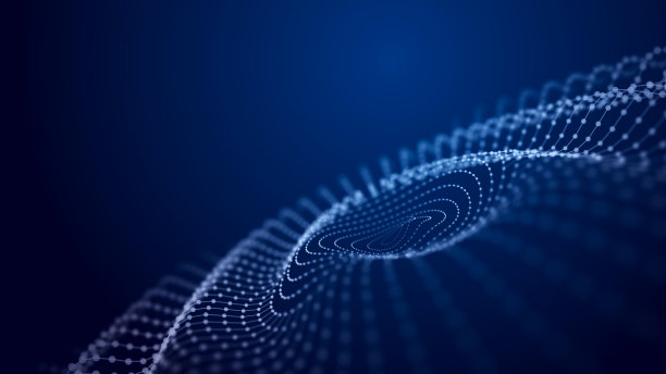 带有移动信息粒子的球体。全球通信技术。3 d渲染。图片下载