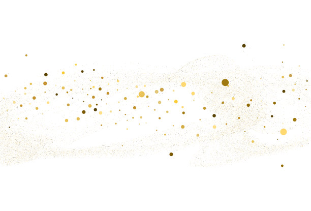 轻盈的金银闪闪发光的五彩纸屑。光背景。图片下载