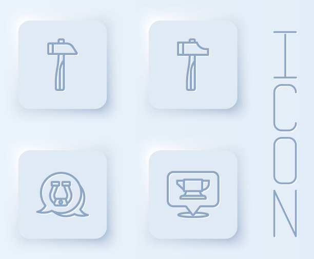 设线锤马蹄铁和铁匠铁砧图片下载