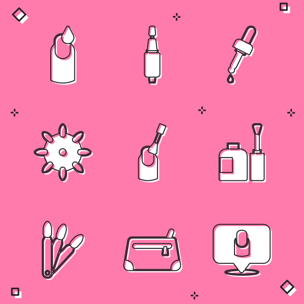 为美甲移液管设置美甲铣刀图片下载