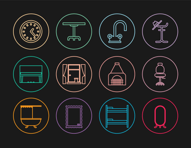 设置线大全长镜办公椅图片下载