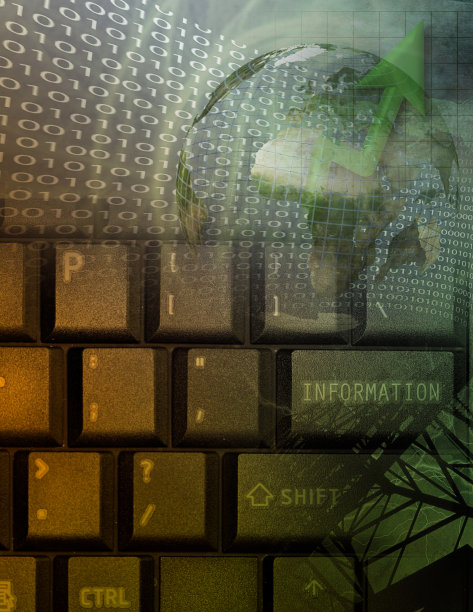 键盘和二进制代码图片下载