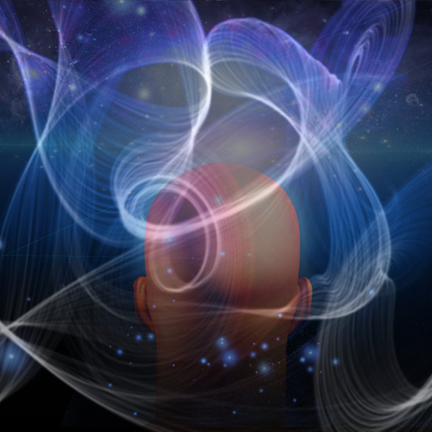 灯光和人头的漩涡图片下载