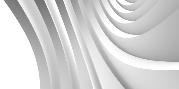 美丽的极简建筑抽象。3d渲染，3d插画。图片下载