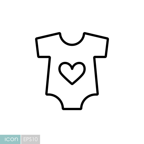 婴儿紧身衣图标婴儿连体裤图片下载