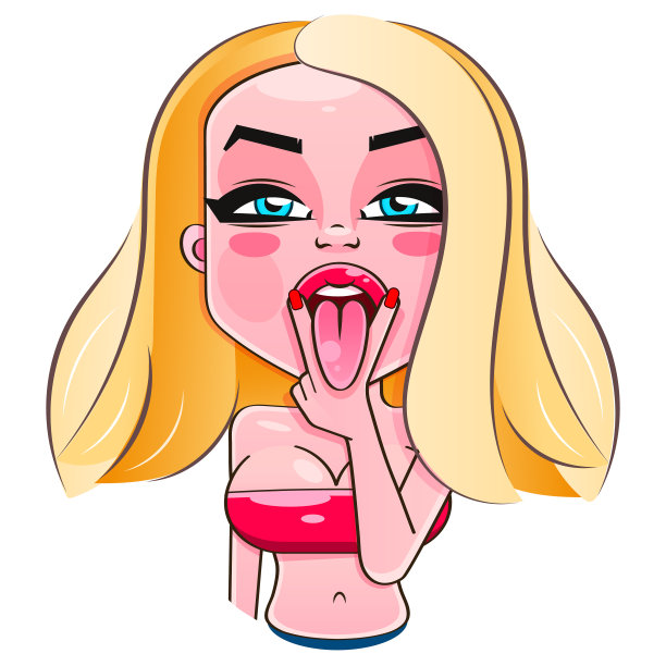 波普艺术复古广告海报漫画女孩与图片下载