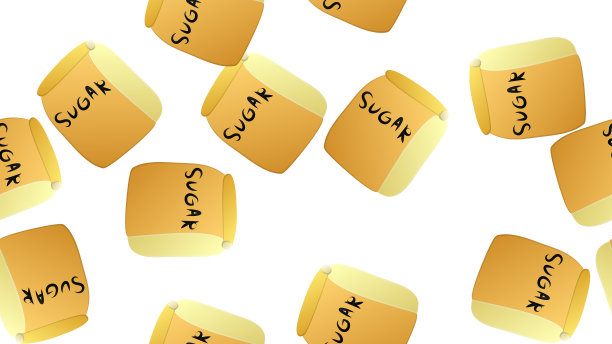 白底放糖的袋子图片下载