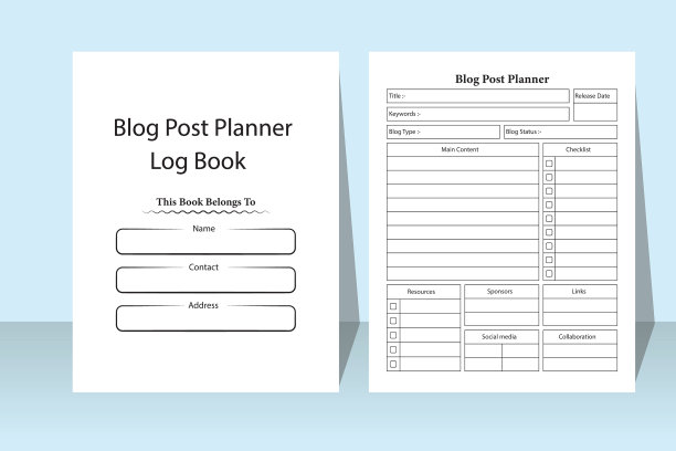 博客帖子规划师KDP内部期刊博客帖子图片下载