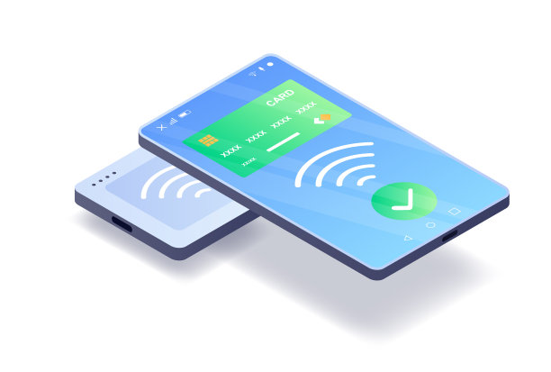 Emv芯片信用卡方形读卡器概念图片下载