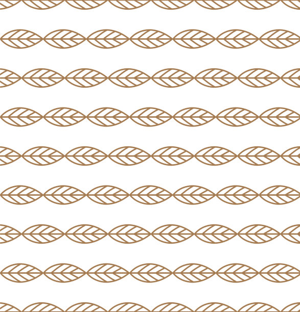 无缝的金色希腊树叶橄榄枝图案图片下载