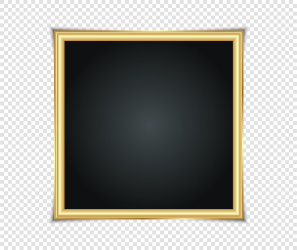 金光闪闪发光的框架与阴影隔离上图片下载