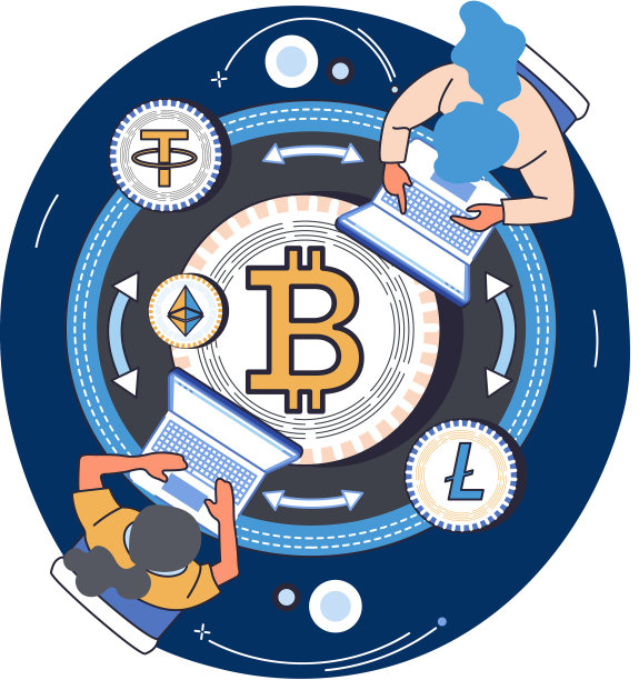 人们分析比特币市场上的交易图片下载