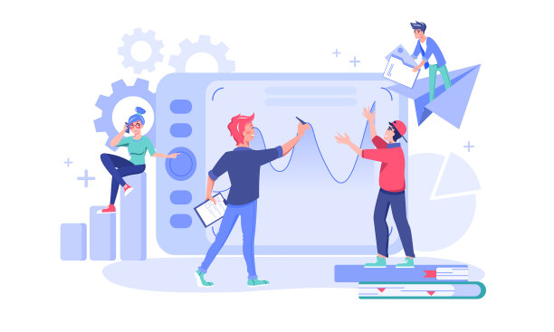 年轻人在讨论股票走势图图片下载