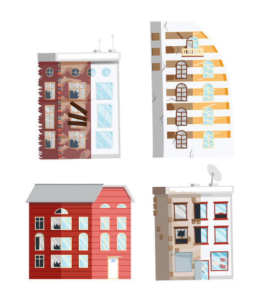 家庭改造旧房子前后维修图片下载