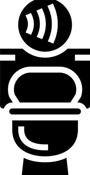 非接触式马桶标志符号图片下载