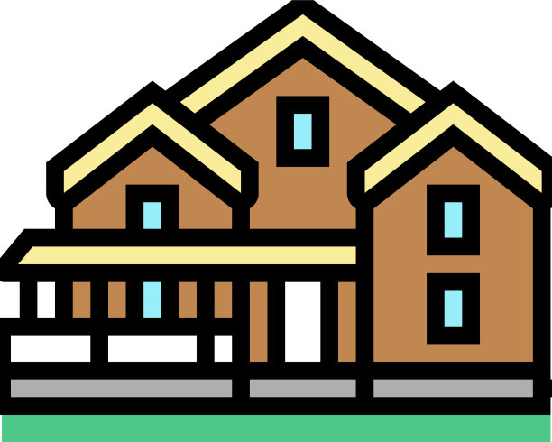 小屋颜色图标图片下载