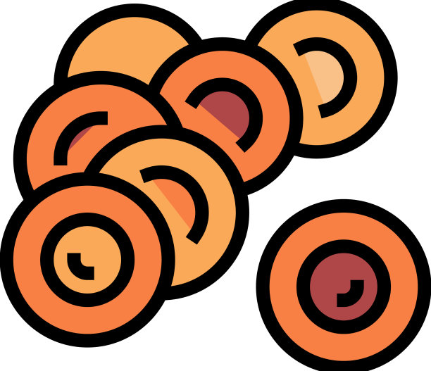 鸡蛋三文鱼色图标图片下载